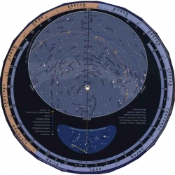 Otočná mapa hvězdné oblohy